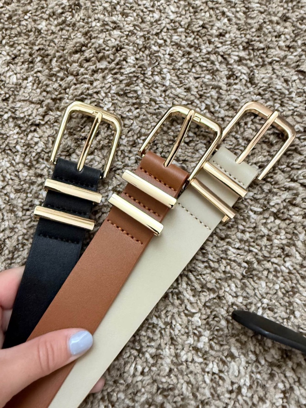 Classic Women’s Belt - Black, Brown, Cream